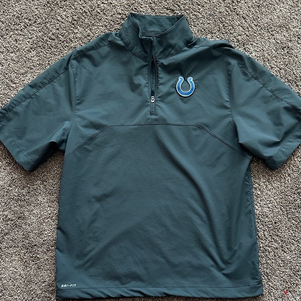 Nike NFL Indianapolis Colts 1/4 zip pullover short sleeve Men’s small